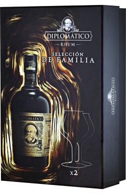 Ром Дипломатико Ботукал Резерва Эксклюзива в п/у с 2  стаканами